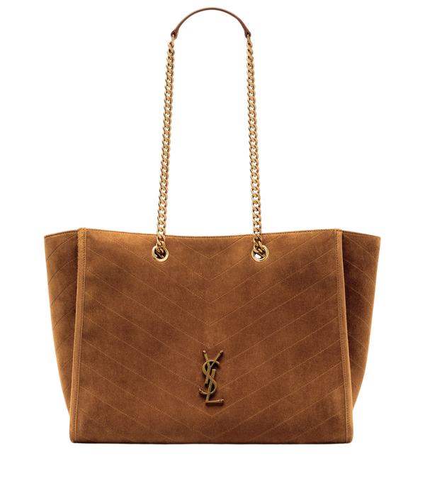 Saint Laurent Niki East/West suede shopper