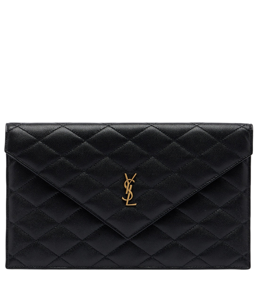 Saint Laurent Paris leather clutch