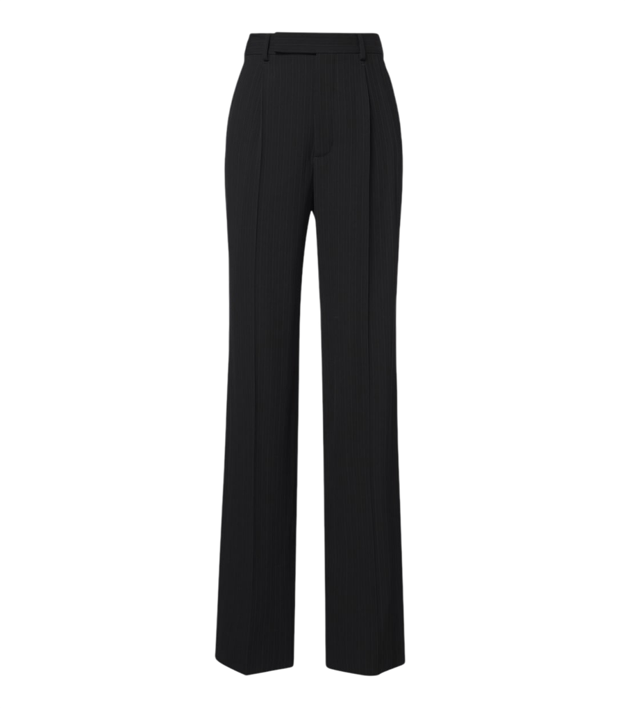 Saint Laurent Pinstripe wool-blend straight pants