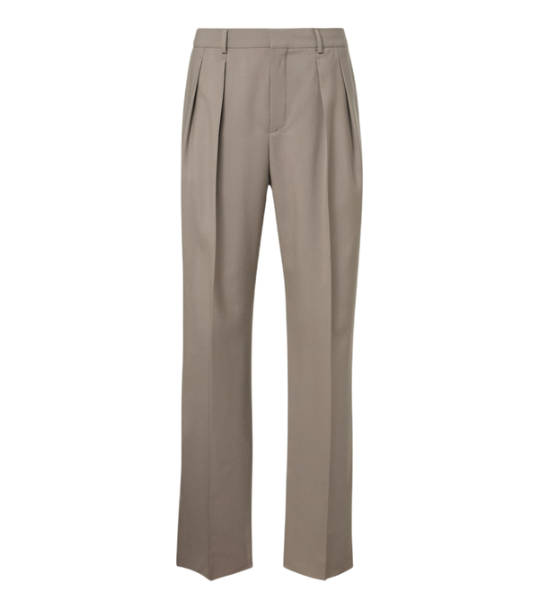 Saint Laurent Pleated wool and mohair straight pants