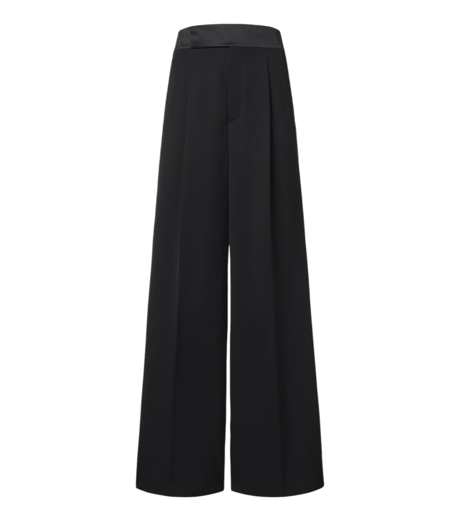 Saint Laurent Pleated wool wide-leg pants