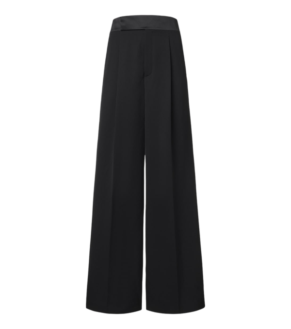 Saint Laurent Pleated wool wide-leg pants