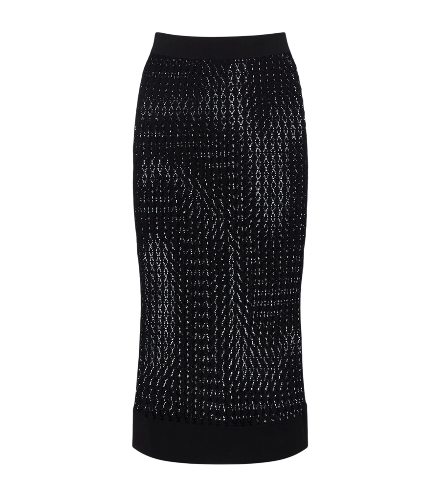 Saint Laurent Pointelle pencil skirt