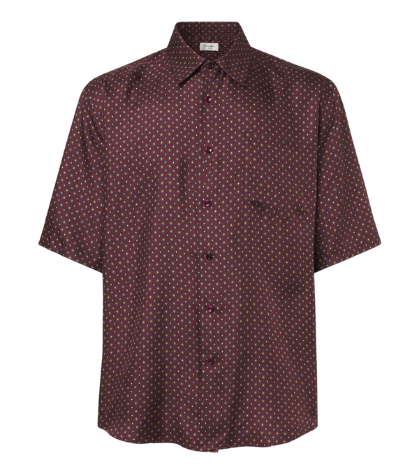 Saint Laurent Printed silk twill shirt