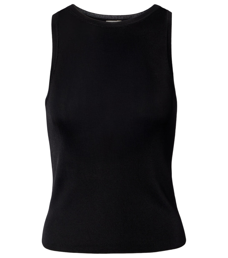 Camiseta de tirantes de punto acanalado de Saint Laurent