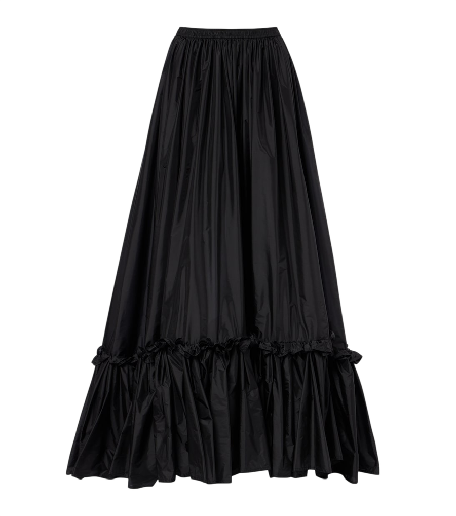 Falda larga con volantes de Saint Laurent