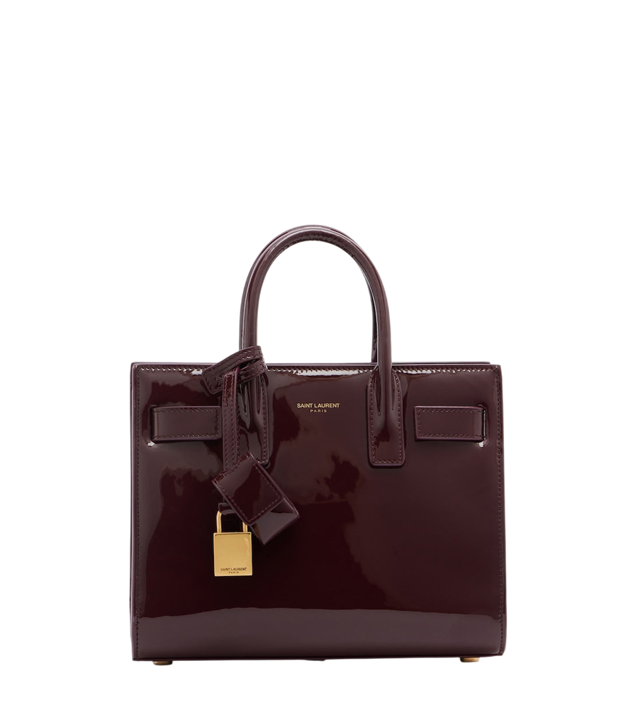 Saint Laurent Sac De Jour Nano patent leather tote bag