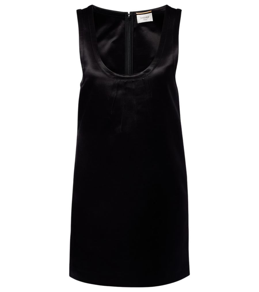 Minirobe en satin Saint Laurent