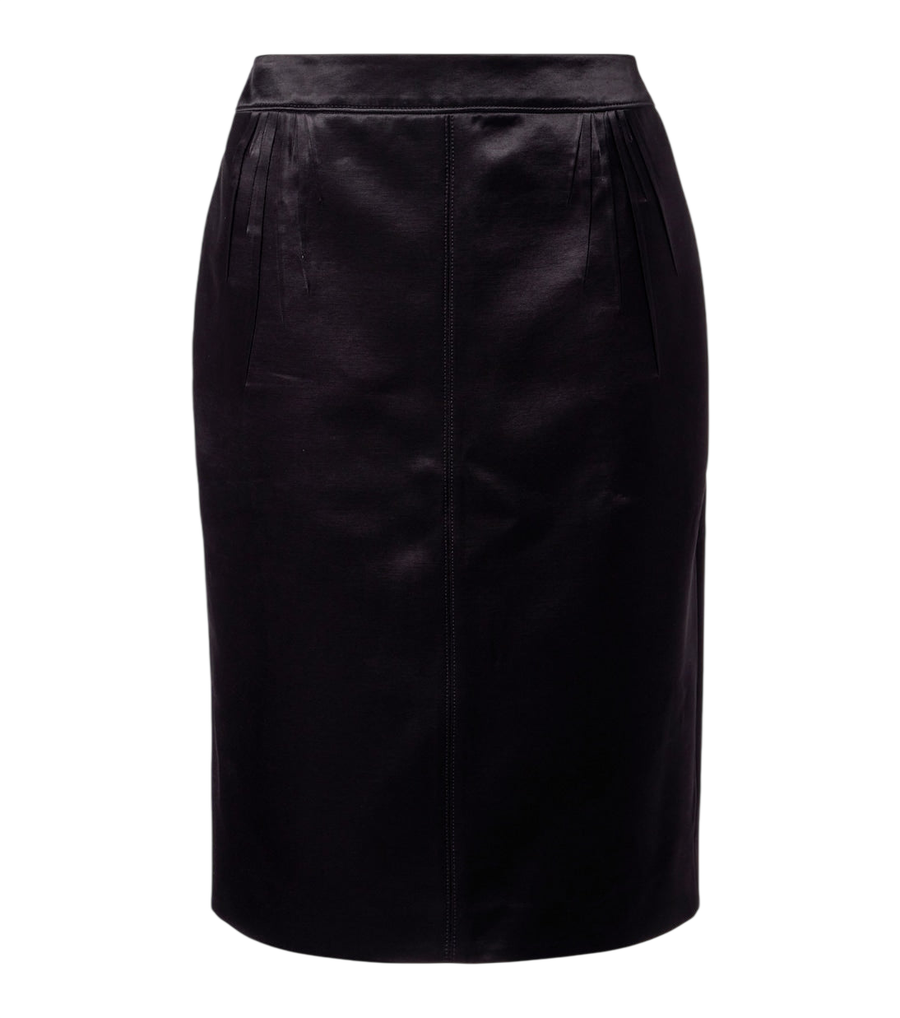 Saint Laurent Satin pencil skirt