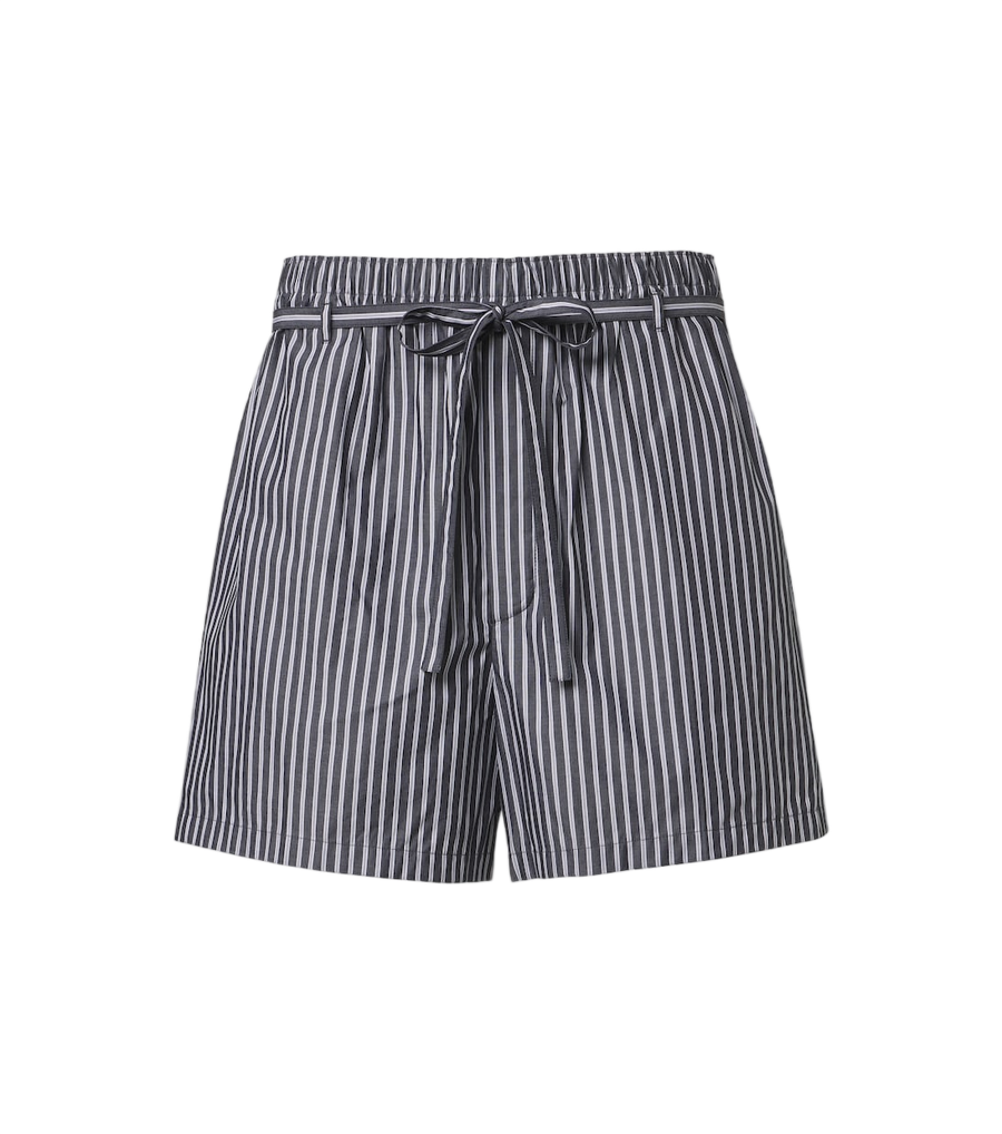 Saint Laurent Striped cotton poplin shorts