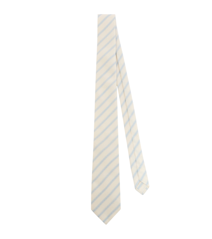 Saint Laurent Striped silk tie