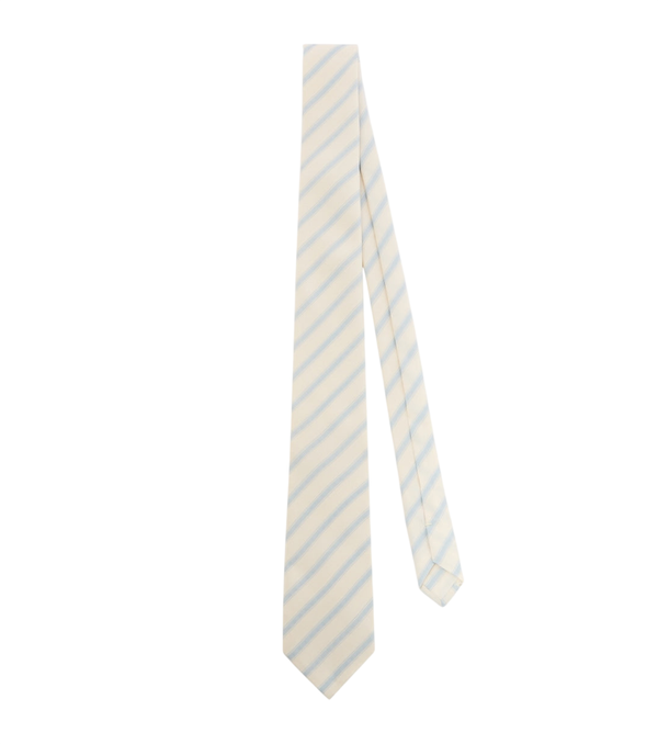 Corbata de seda a rayas de Saint Laurent