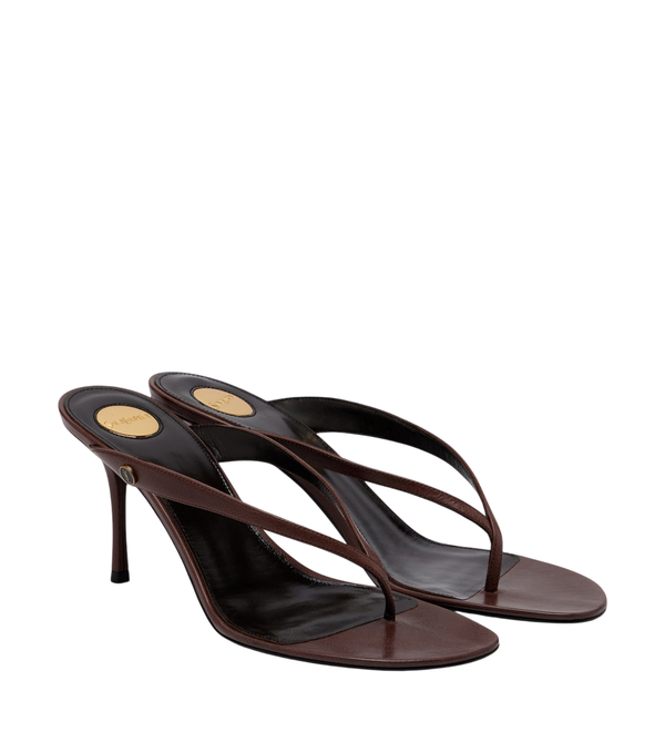 Saint Laurent Sue leather thong sandals
