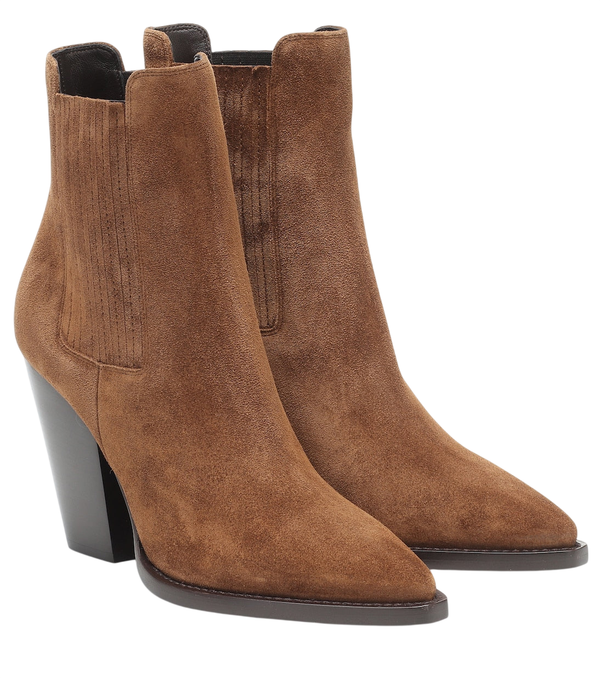 Saint Laurent Theo 95 suede ankle boots