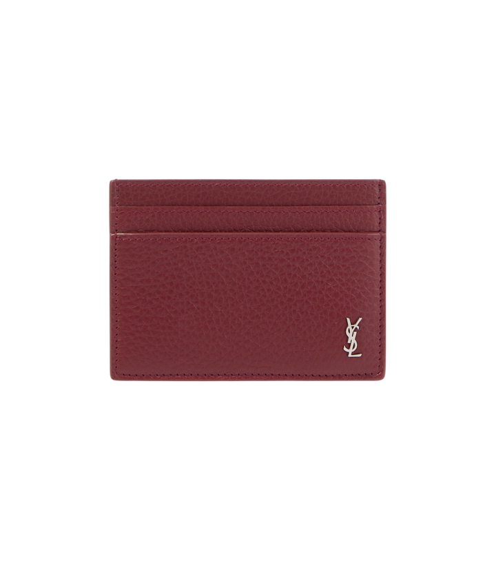 Saint Laurent Tiny Cassandre leather card holder [white-bg-v2:6a0ddb79-341f-4b65-a7d7-13cf6430f11f]