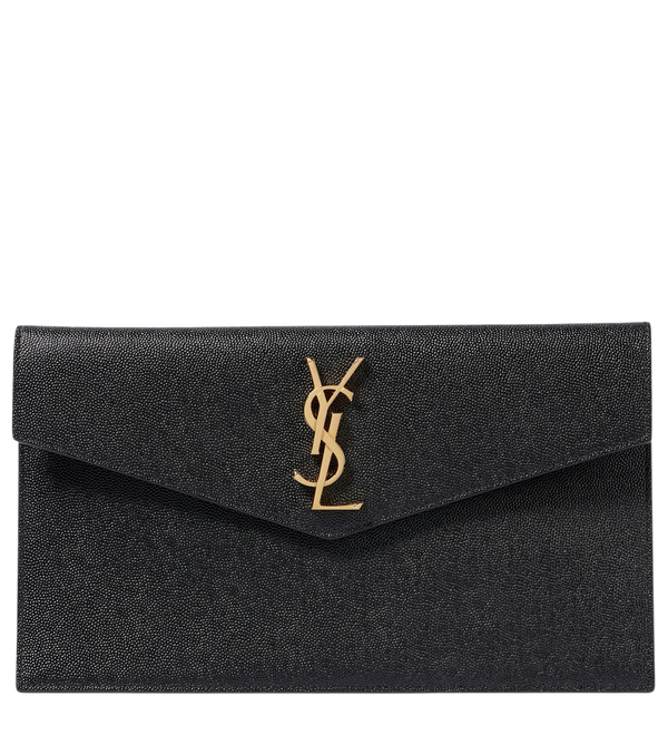 Clutch Saint Laurent Uptown de piel