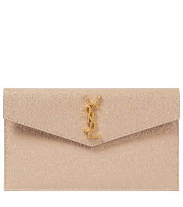 Clutch Uptown de piel de Saint Laurent