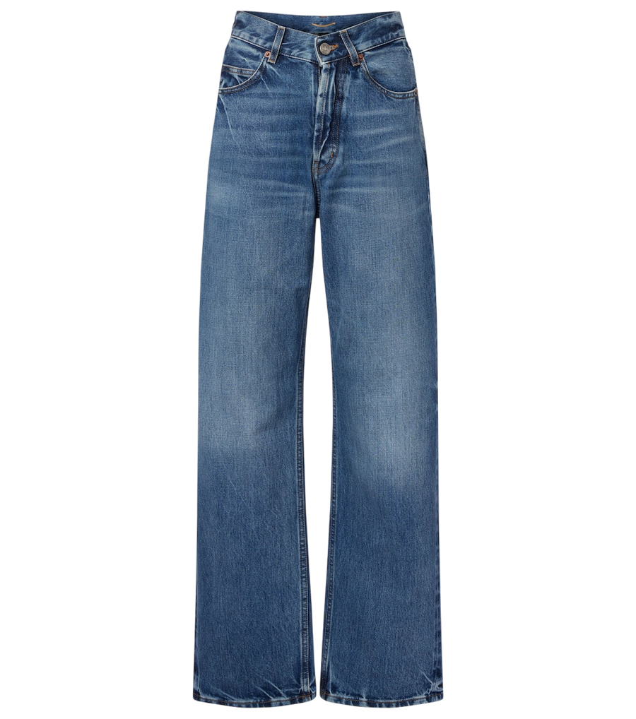 Saint Laurent V-Waist wide-leg jeans