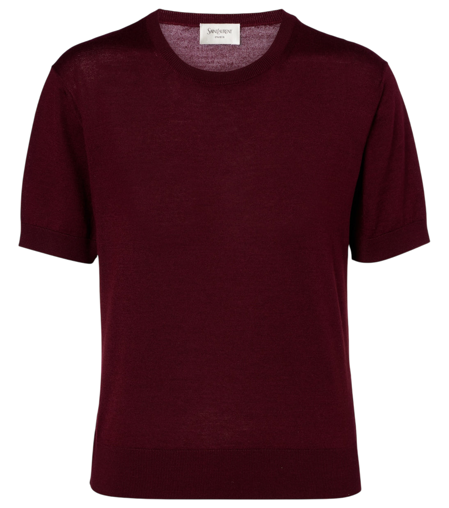 Saint Laurent Wool, cashmere, and silk sweater