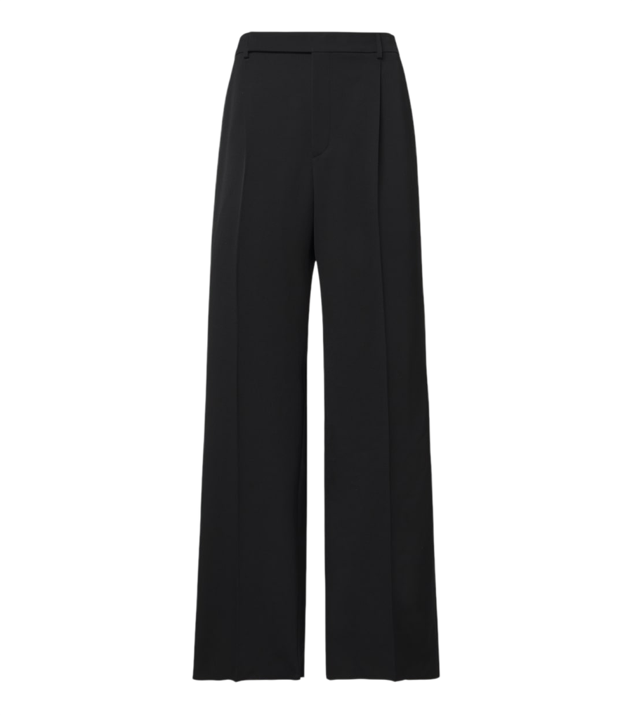 Saint Laurent Wool gabardine wide-leg pants