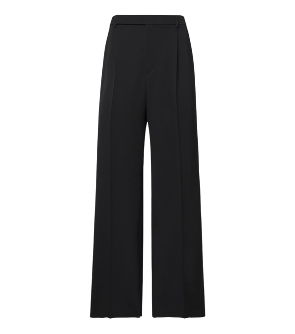 Saint Laurent Wool gabardine wide-leg pants