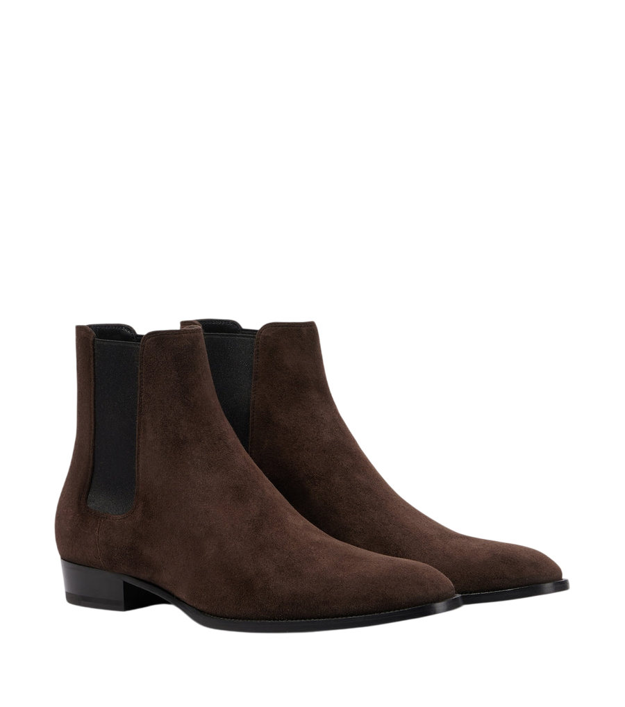 Saint Laurent Wyatt suede Chelsea boots