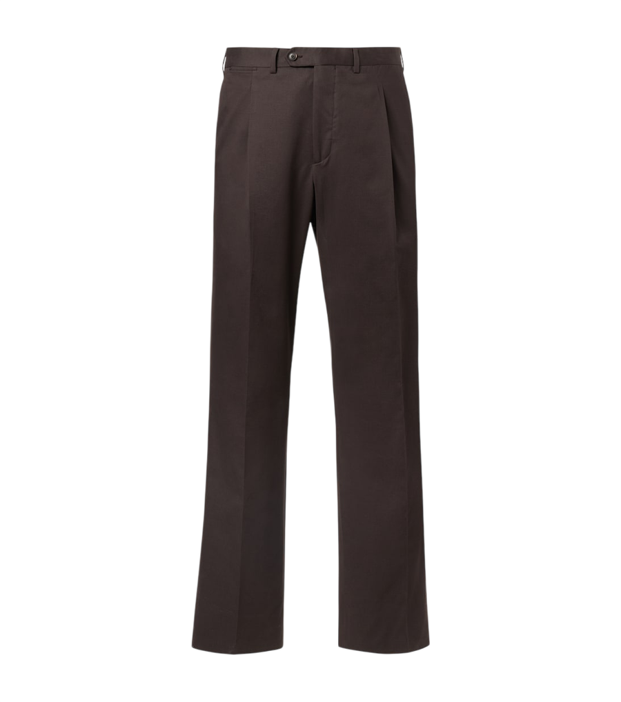 Saman Amel Amo cotton and cashmere straight pants