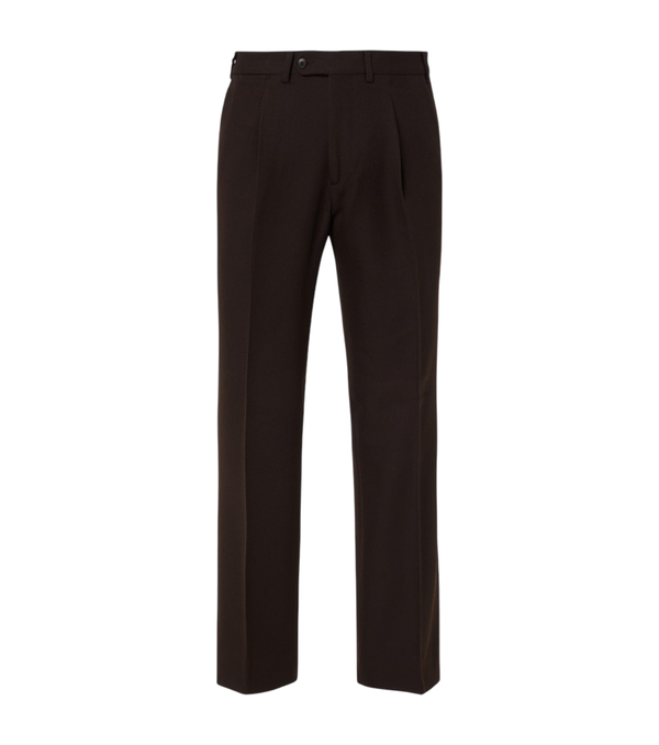 Saman Amel Amo wool twill straight-leg pants