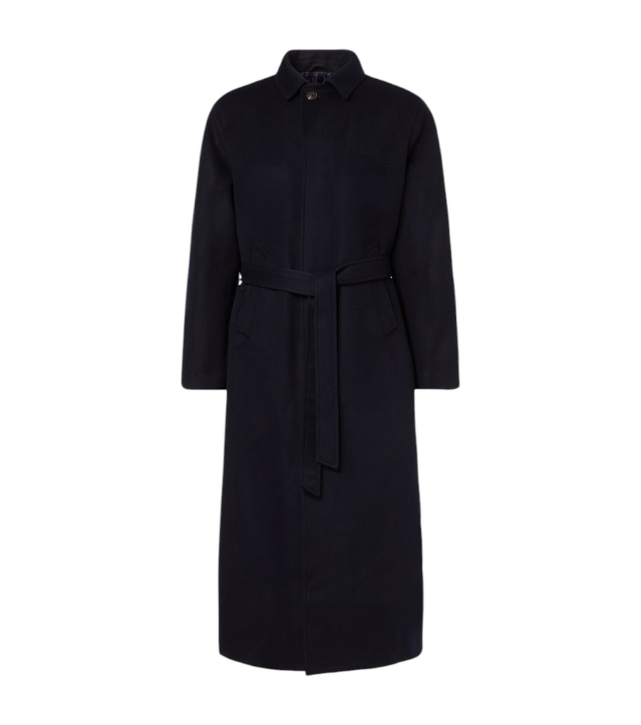 Saman Amel Belted wool overcoat