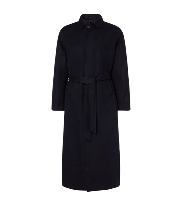 Saman Amel Belted wool overcoat