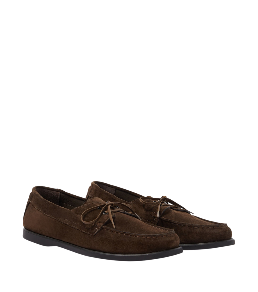 Saman Amel City Moc suede boat shoes