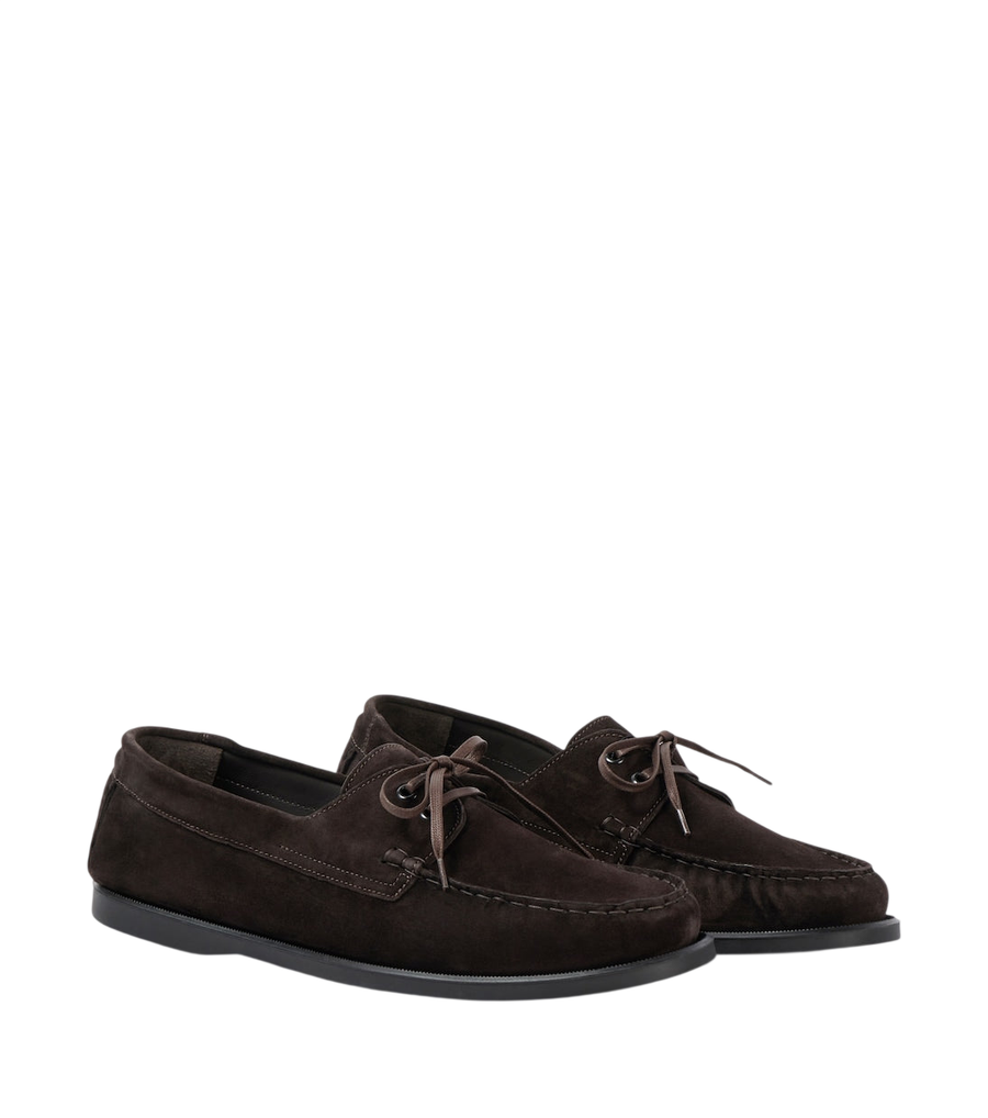 Saman Amel City Moc suede boat shoes