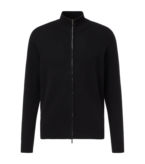 Saman Amel Halle ribbed-knit cashmere zip-up sweater