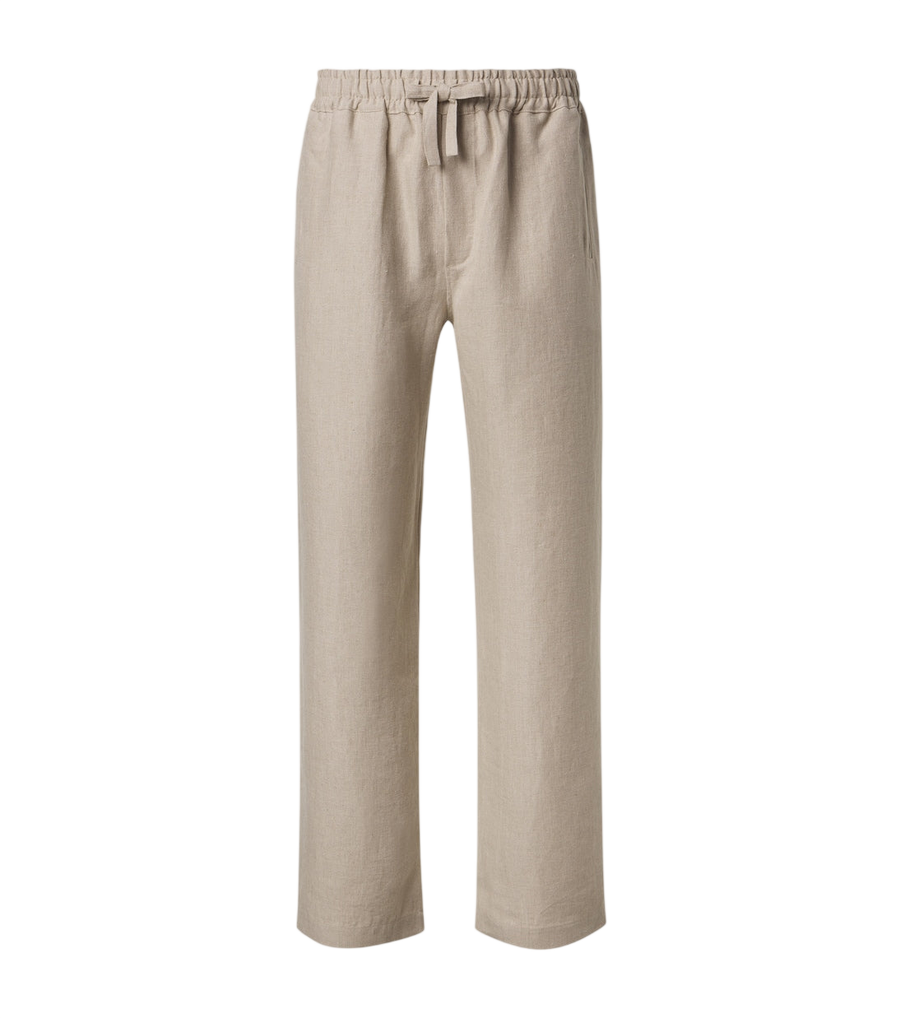 Saman Amel Linen wide-leg pants
