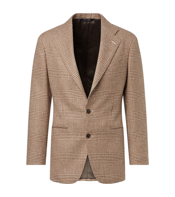 Saman Amel Prince of Wales check alpaca blazer