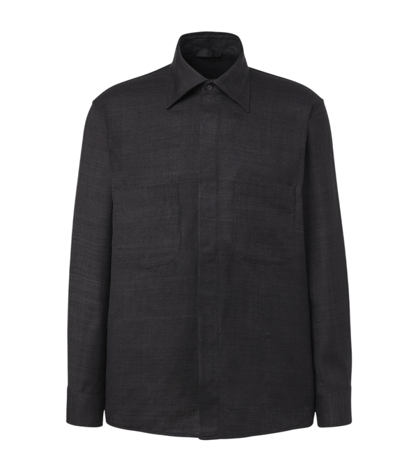 Saman Amel Regis silk shirt jacket