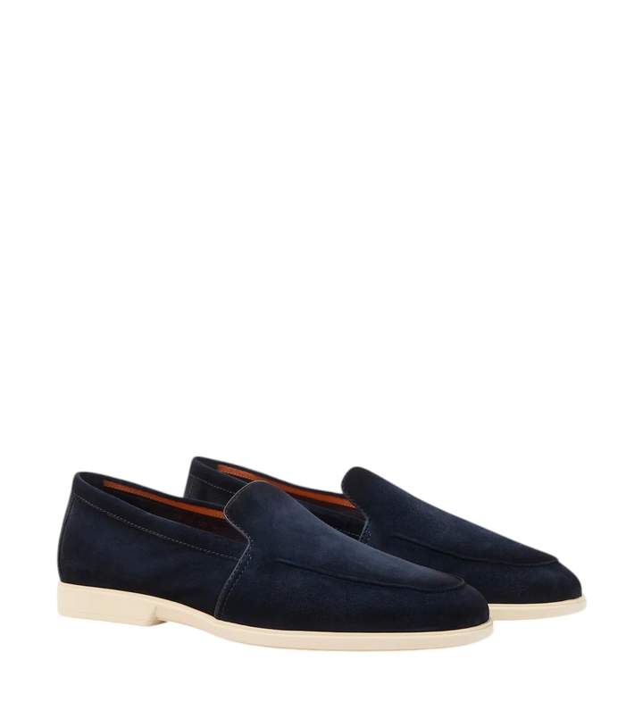 Santoni Suede loafers [white-bg-processed] 1786494154109