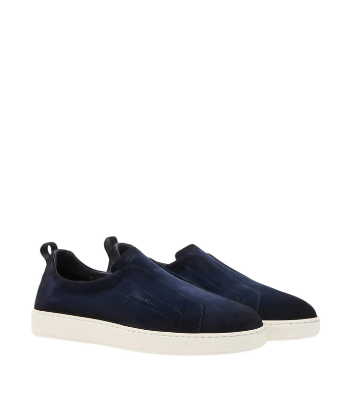 Santoni Suede slip-on sneakers [white-bg-processed] 1786494097773