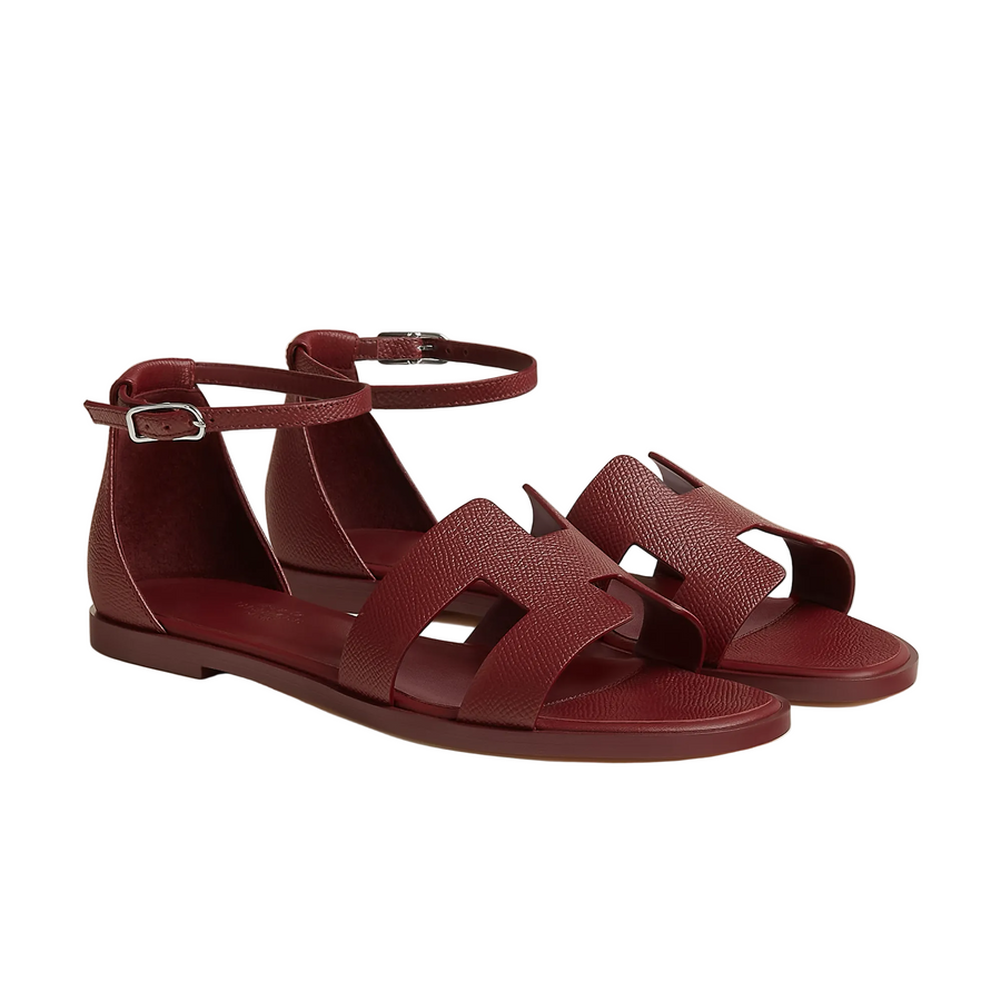 Hermès Santorini rouge H sandal
