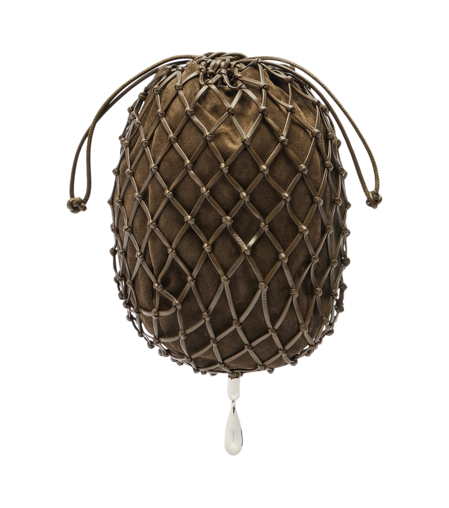 Savette Macramé Small leather pouch