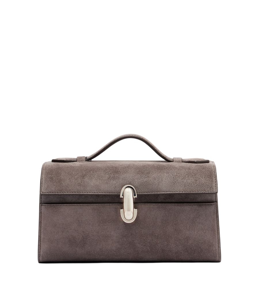 Bolso de mano pequeño Savette Symmetry Pochette de ante