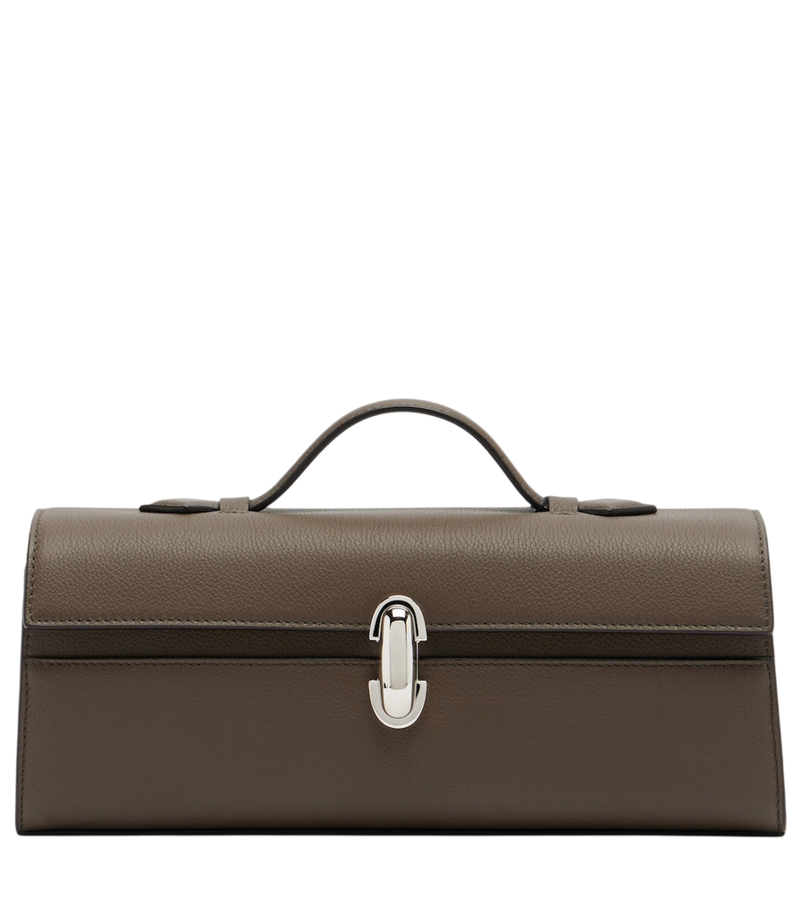 Savette Symmetry Slim leather top-handle bag