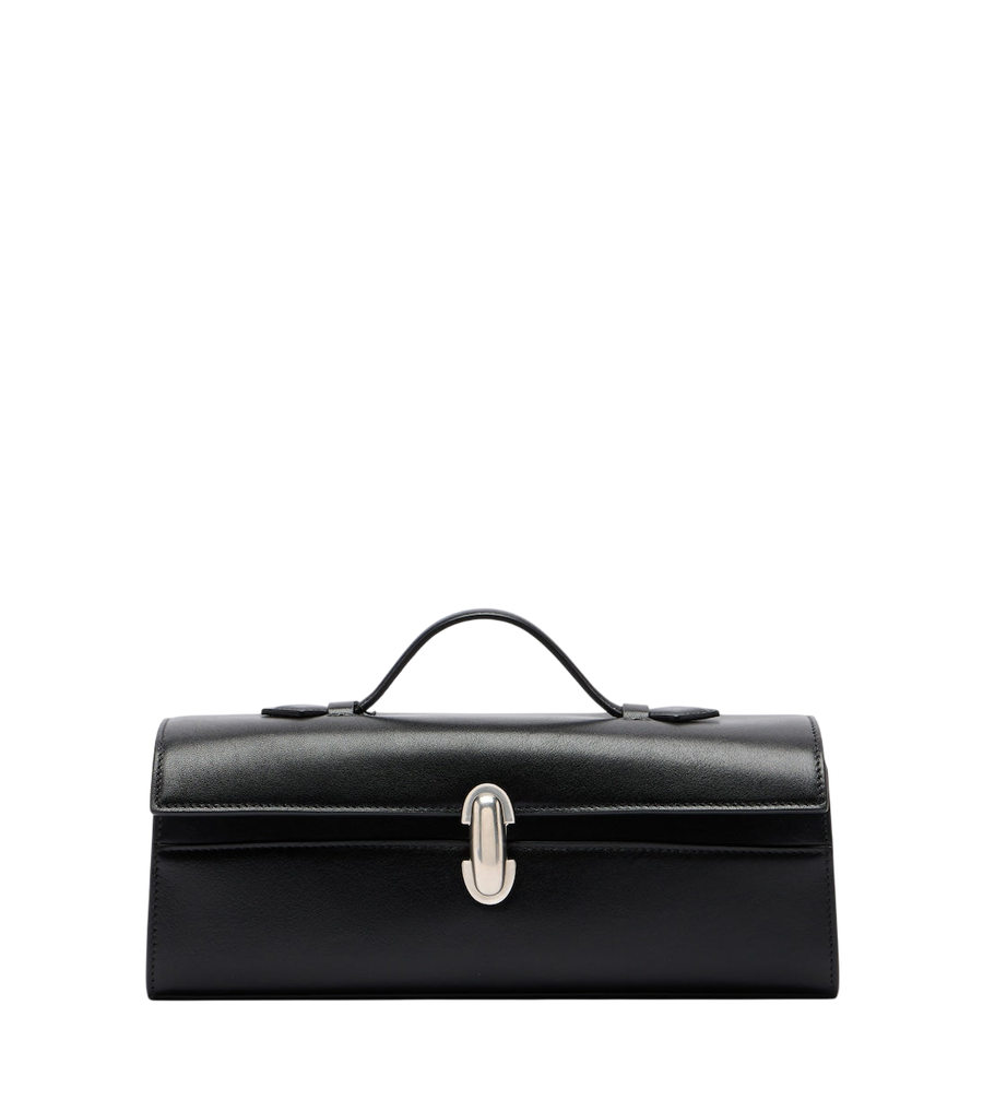 Bolso pequeño con asa superior Savette Symmetry Slim de piel