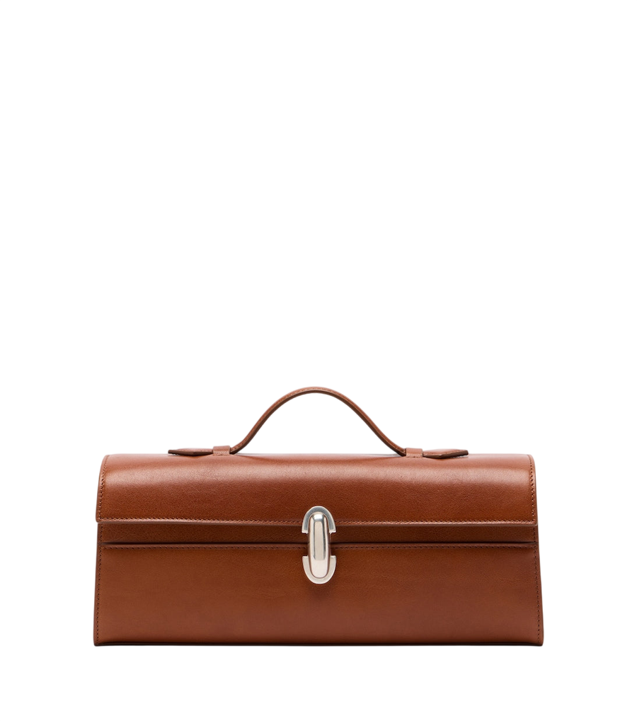 Savette Symmetry Slim Small leather top handle bag