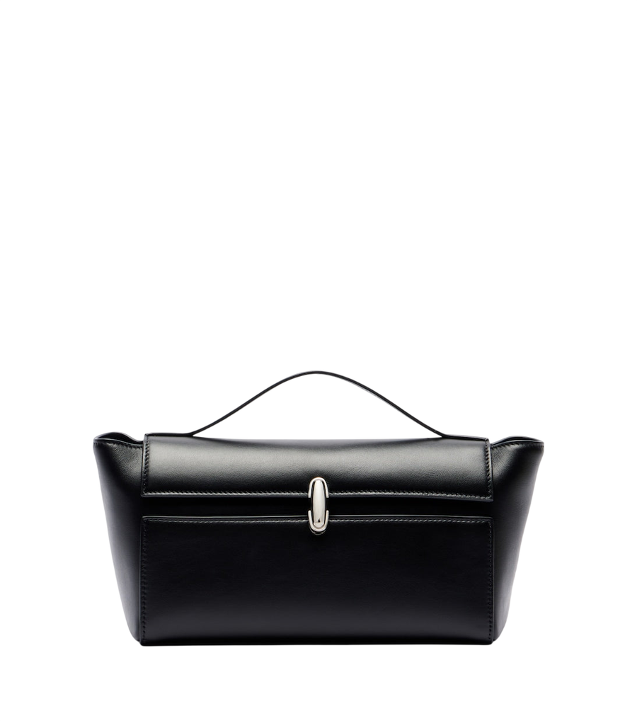 Savette Symmetry Trapeze leather clutch