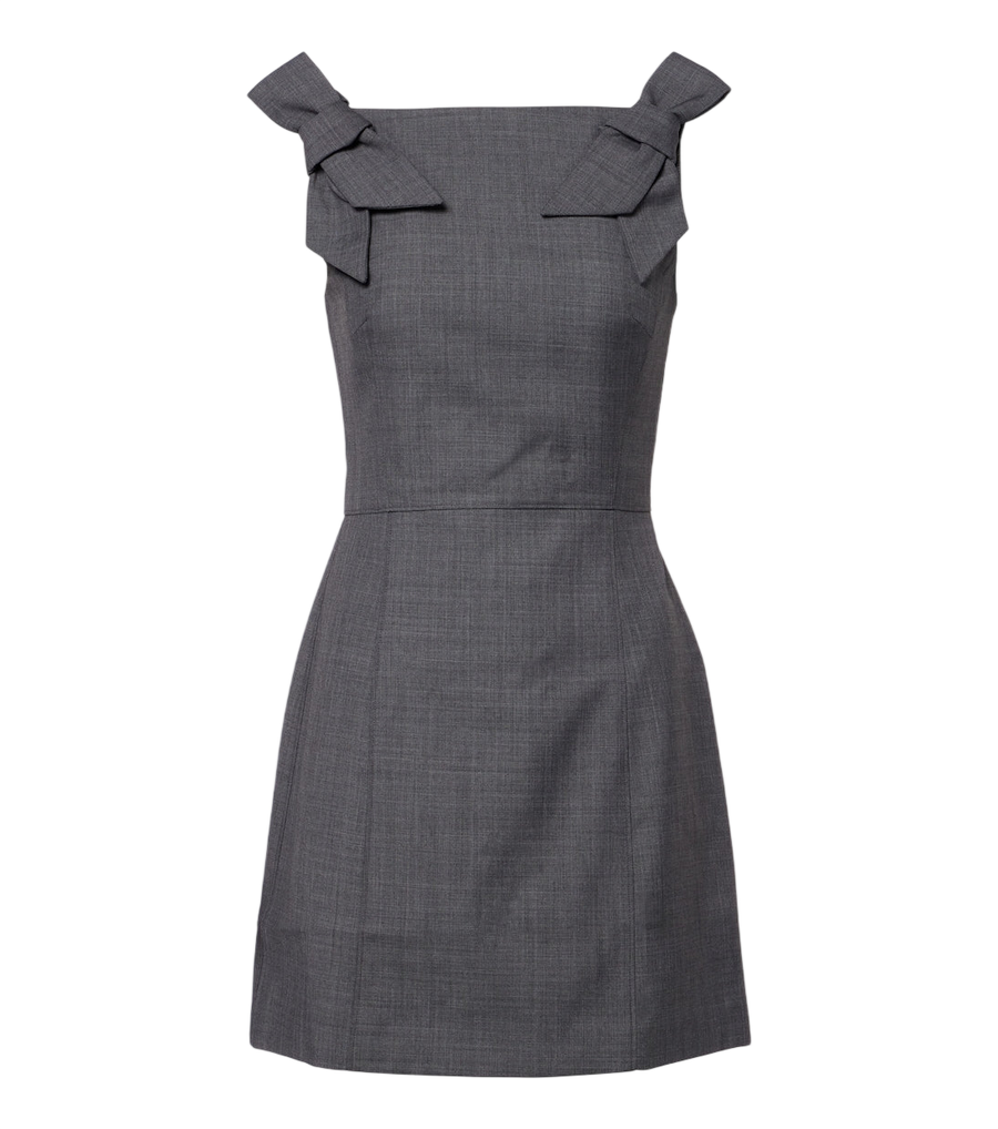 Shushu/Tong Bow-detail minidress