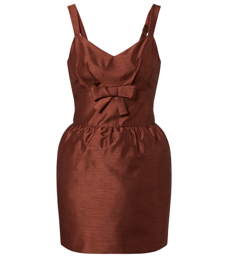 Shushu/Tong Bow-detail minidress