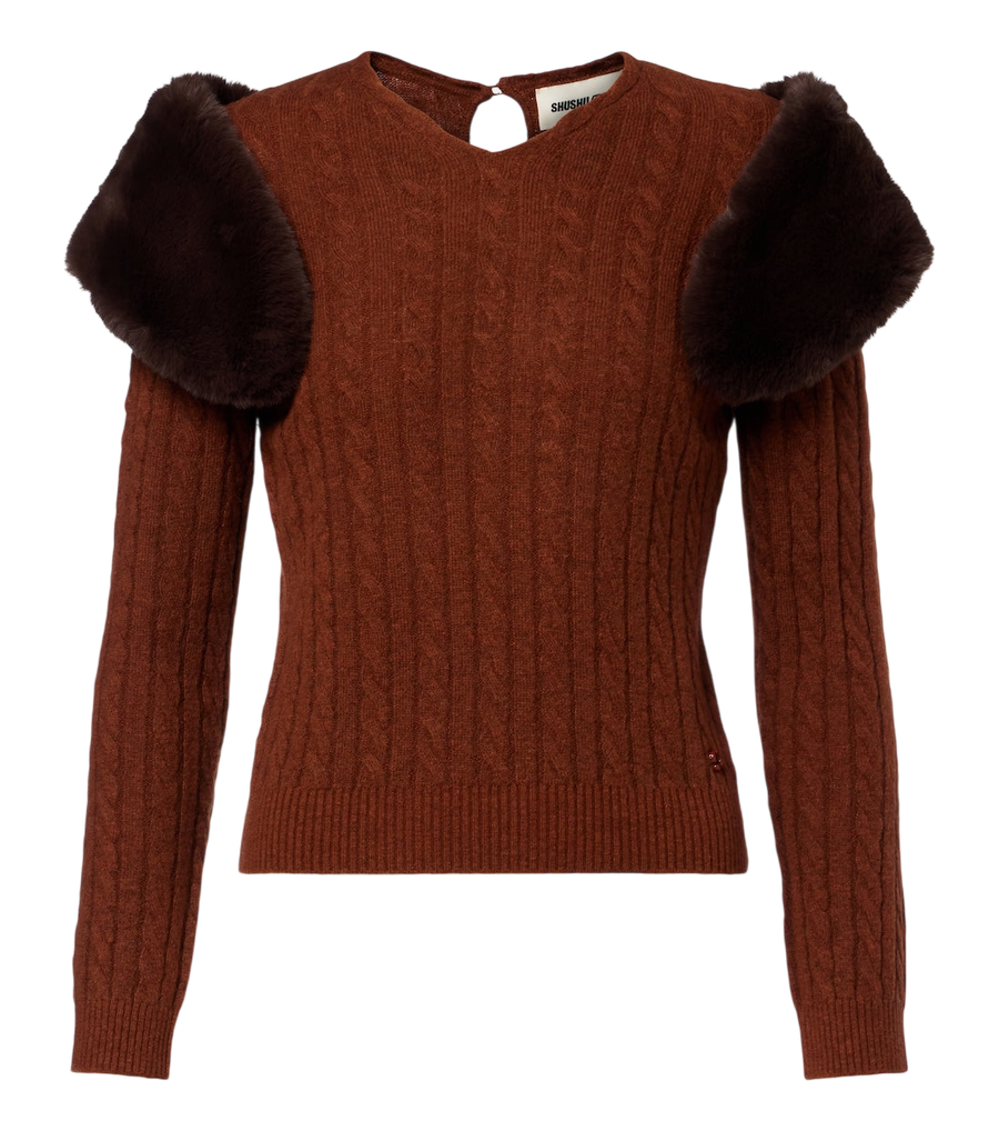 Shushu/Tong Cable-knit wool-blend sweater
