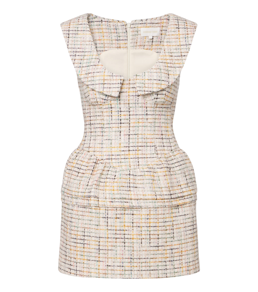 Minivestido de tweed en mezcla de algodón de Shushu/Tong