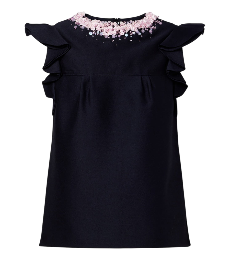 Shushu/Tong Embellished ruffled top